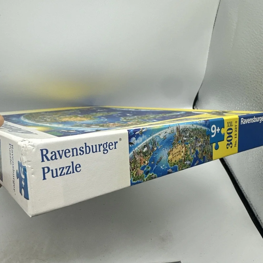 Ravensburger World Landmarks Map 300‎ Piece XXL Puzzle Used